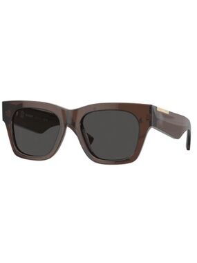 Burberry Brown Square Sunglasses with Dark Grey Lenses